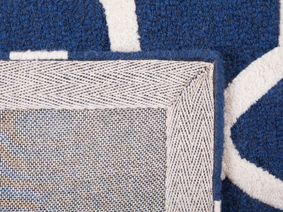Tapet Beliani SILVAN, lesh, 160x230 cm, blu navy
