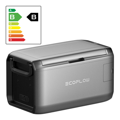 Frigorifer portativ EcoFlow Glacier Classic 35L, kompresor, dy zona ftohje, gri