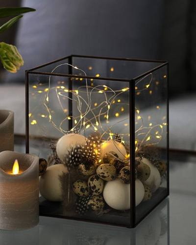Drita dekorative Knirke Fairy Light, LED, dritë e ngrohtë, argjendi