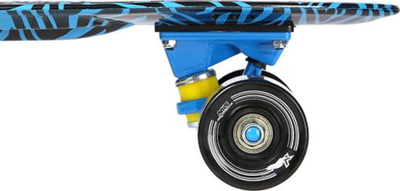 Skate Pennyboard Art Tiger Signa, PP, kushineta ABEC 7, blu me të zezë