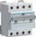 Ndërprerës diferencial RCBO Hager ADM466C, 4P, 16A 30mA, 6kA, i bardhë