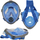 Maskë snorkelingu Best Sporting Snorkel Mask, për fytyrë komplet, për të rritur, blu me të zezë