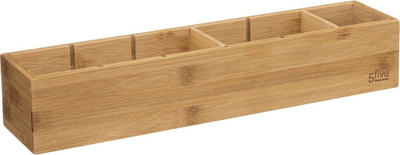 Organizues sirtari 5Five Simply Smart, me 3 ndarje, bambus, 38x8cm, ngjyrë druri