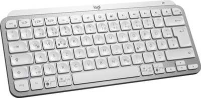 Tastierë wireless Logitech MX Keys Mini, me ndriçim, e hirtë/e bardhë