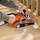 Rrafshuese me rrip Black&Decker KA88, 720W, mbledhje pluhuri, portokalli e zezë
