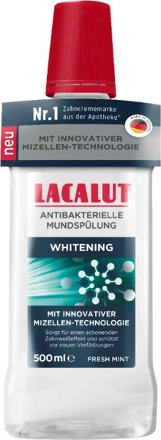 Larës goje LACALUT Perfect Whitening, antibakterial, 500 ml