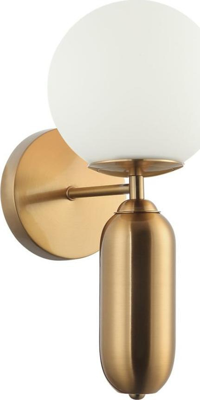 Llampa murale Netlighting Aldeva Modern 1 Light Wall Lamp, E27, 40W max, ngjyrë bronzi i vjetër