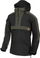 Xhaketë anorak Helikon Woodsman, kapuç i rregullueshëm, xhep kangur, e zezë Taiga