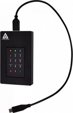 Hard disk i jashtëm Apricorn Aegis Fortress L3 AFL3, 5TB, USB 3.1, i zi