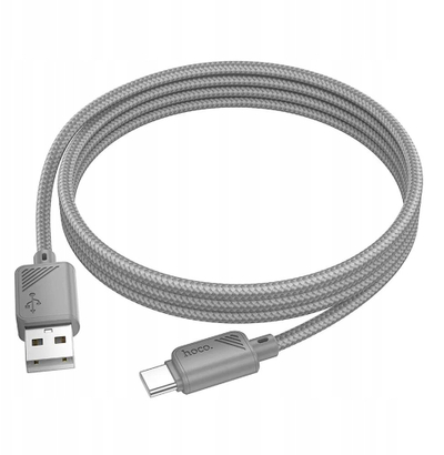 Kabllo USB në USB C Hoco X113, 1m, 3A, gri
