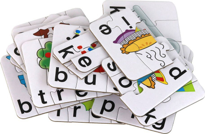 Puzzle edukative Leantoys Fun Spelling, 20 pjesë, për të mësu anglishten, shumëngjyrëshe