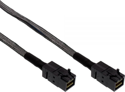 Kabllo Mini SAS InLine 27625B, SFF 8643 në SFF 8643, 1m, e zezë