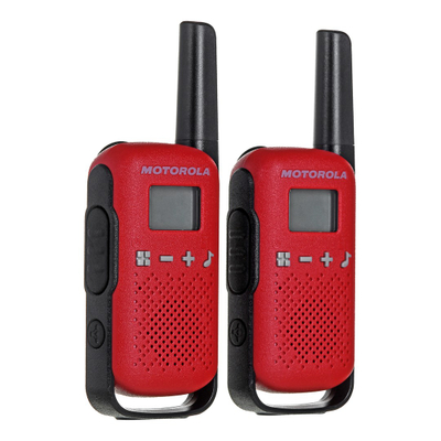 Radio lidhje Motorola TLKR T42, 16 kanale, me bateri AAA, e kuqe