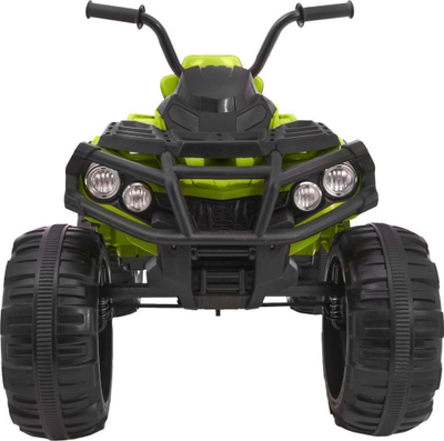 Quad elektrik për kalamaj, me rrotat me shkumë, bateri që rikarikohet, jeshil