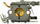 Karburator sharrë zinxhir Geko G81124, për Husqvarna 136 137 141 142, benzinë
