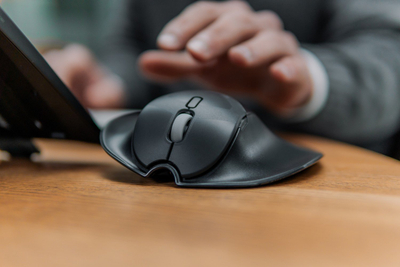 Mouse ergonomik BakkerElkhuizen HandshoeMouse Shift Small, Bluetooth, për të dyja duart, i zi