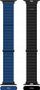 Rrip ore Apple JCPal FlexDuo, për Apple Watch 38/40/41mm, mbyllje magnetike, i zi blu marinë