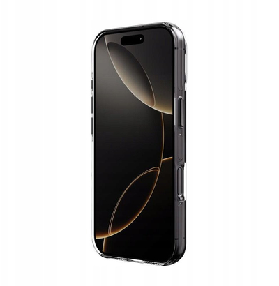 Mbulesë telefoni Crong MagSafe Edel Stark për iPhone 16 Pro Max, transparente me kornizë të zezë