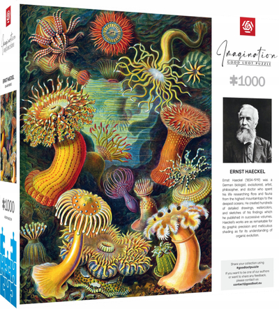 Пазл Ernst Haeckel Sea Creatures, 1000 делови, многубоен