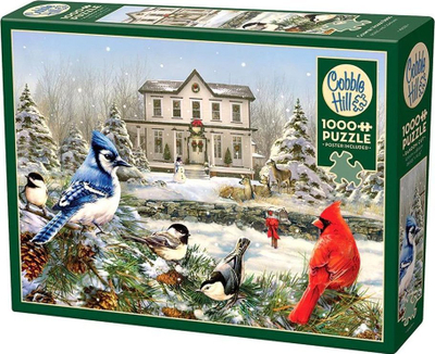 Puzzle me 1000 copa Grafika Puzzle, Country House Birds, 49 x 68 cm, shumëngjyrësh
