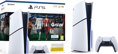 Konzола Sony PlayStation 5 Disc Edition EA Sports FC 26, 1TB, 16GB RAM, бела и црна
