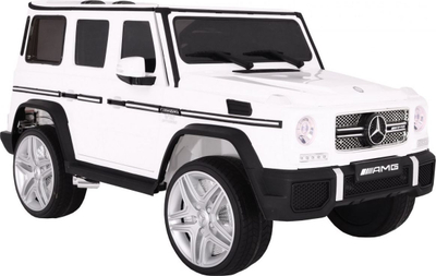 Makine elektrike për kalamaj Mercedes AMG G65, 12V, me drita LED, e bardhë
