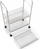 Rafth me rrota Zeller Rolling Cart Mesh, 3 kate, metal, gri
