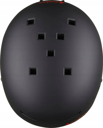 Helmetë bore Cairn Darwin për ski, 55–56, me ajrosje, e zezë