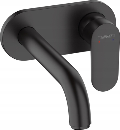Rubinet lavamani Hansgrohe Vernis Blend, murale, 20 cm, i zi mat