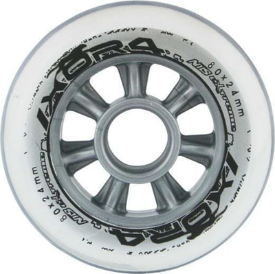 Rrota patinash Nils Extreme PU, 80x24 mm, 82A, gjysmë transparente