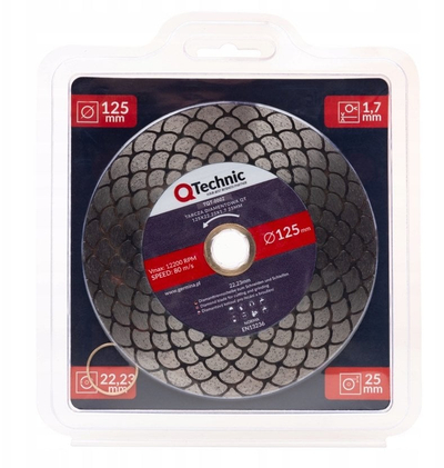 Disk diamanti ATLAS TQT-0002, 125x22.23x1.7 mm