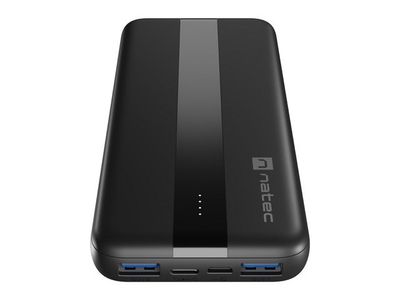 Power bank Natec, 10000mAh, 3 porta USB, Li Polymer, i zi