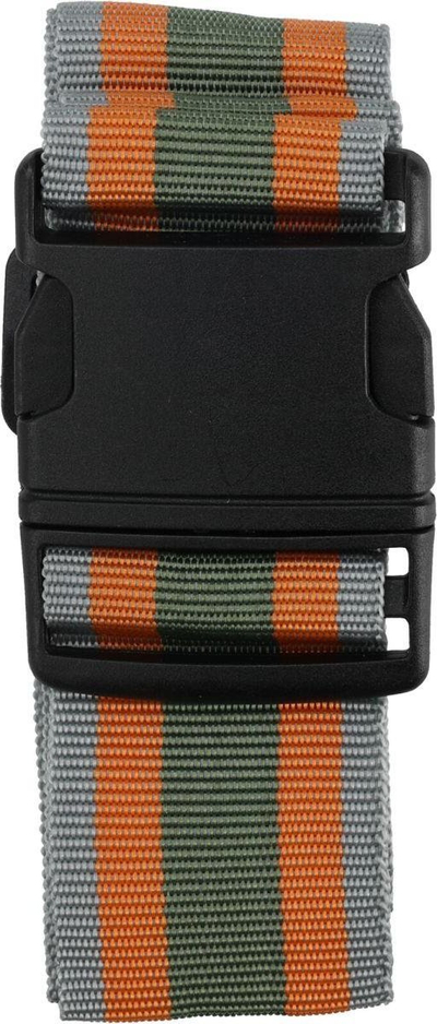 Rrip bagazhi PROWORLD Explorer, 180×5cm, i rregullueshëm, gri, portokalli, kaki