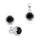 Set aksesorё Brilio Silver SET230WBC, vathё + varёse