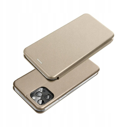 Капак за телефон Forcell Elegance Book Case, за Samsung A16, со портфељ, златна