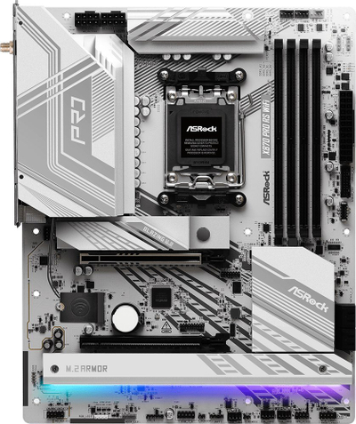 Pllakë mëmë ASRock X870 PRO RS WiFi, AM5, DDR5 256GB, ATX, e bardhë