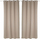 Perde blackout Atmosphera set 2 copë, 135x240cm, poliestër, ngjyra linen