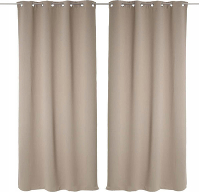Perde blackout Atmosphera set 2 copë, 135x240cm, poliestër, ngjyra linen