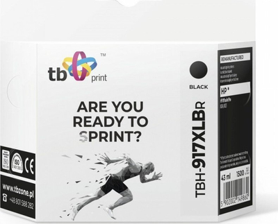 Kasetë boje TB për HP OfficeJet Pro 8025 917XL, e zezë, e ripërpunuar