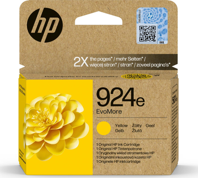 Katridzh boje HP 924e EvoMore, e verdhë, origjinale