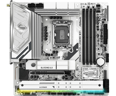 Motherboard ASRock B860M Steel Legend WiFi, DDR5, PCIe 5.0, Micro ATX
