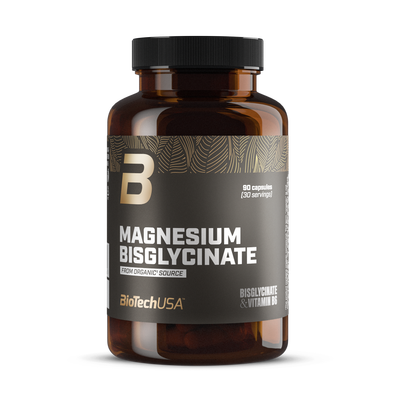 Minerale BioTechUSA Magnesium Bisglycinate, 90 kapsula