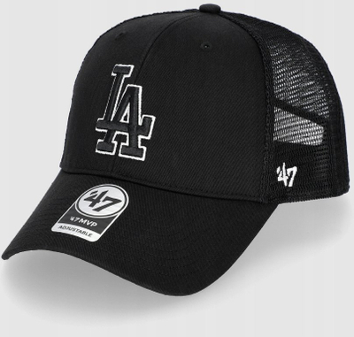 Kapelë trucker 47 Brand MLB Branson MVP Dodgers, rrjetë, e rregullueshme, e zezë