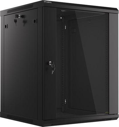 Lanberg WF01-6615-10B 19" Ѕиден Rack Кабинет, 15U, 600x600 mm, Црн