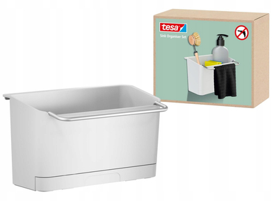 Organizues lavamani Tesa KITCHEN, plastikë, me ngjitje, i bardhë