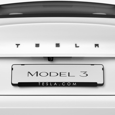 Mbulesë embleme Spigen për Tesla Model 3 2024, mbulim i plotë, e zezë