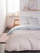 Set çarçafësh Today Cotton Reversible Striped Bedding, 140x200 cm, pambuk, rozë