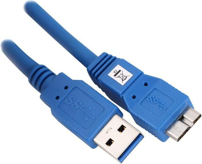 Kabllo Delock USB-A - microuSB, 1m, e kaltër