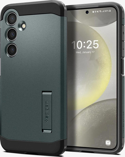 Mbajtëse telefoni Spigen Tough Armor, Samsung Galaxy S24, Abyss Green, jeshile