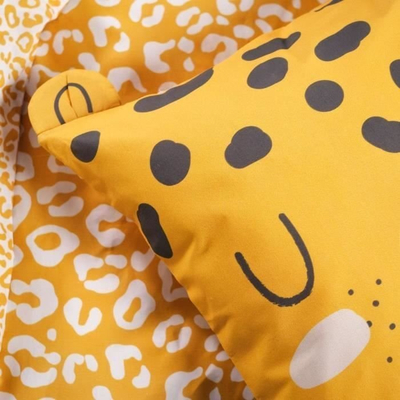 Set mbulesë jorgani Univers Décor Funny Tiger, 140x200 cm, 100% pambuk, shumëngjyrësh